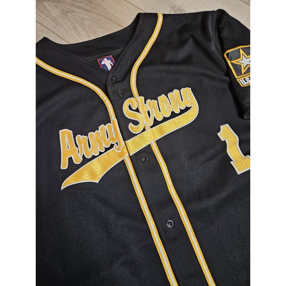 Battlefield Collection Army Strong Baseball Jersey USA Size‎ 2XL Black